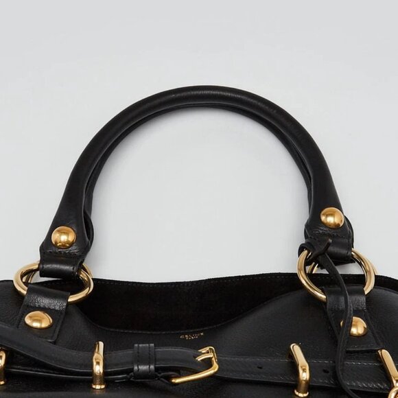Celine Black Leather Medium Anita Shoulder Bag - Picture 11 of 12